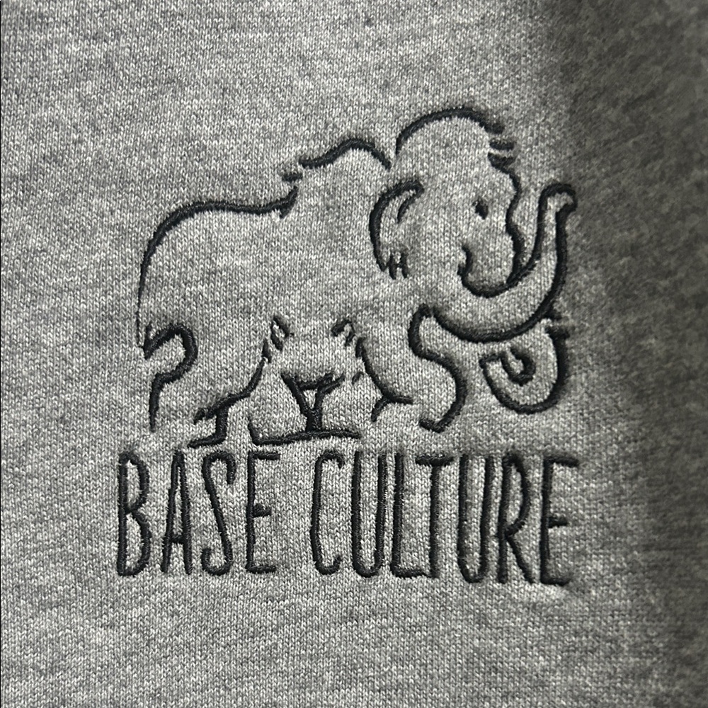 Sport-Tek Base Culture Dark Gray 1/4 Zip-Up Sweatshirt - Picture 3 of 4